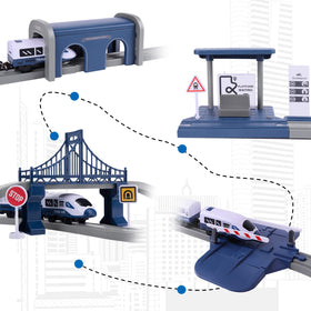 Wdmiya track pieces form a smooth expandable layout for pretend routes