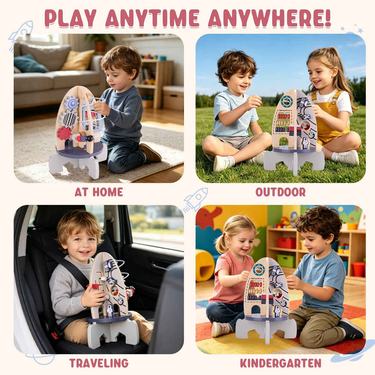 Wdmiya wooden toy with smooth edges for safe exploration