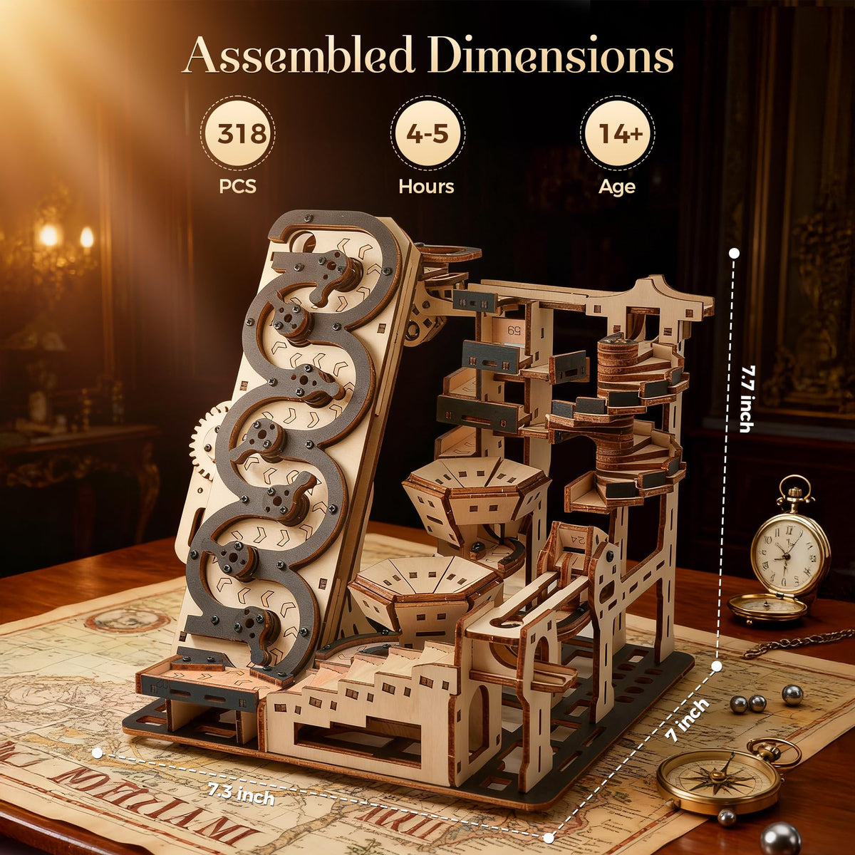 WDPINTU desk kinetic art maze as elegant desk decor