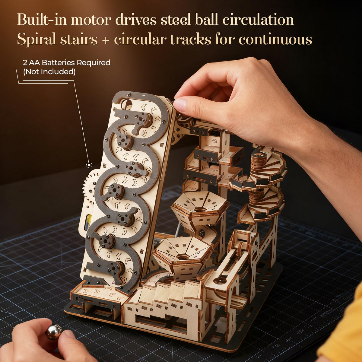 WDPINTU laser-cut birch wood kit enables smooth, glue-free assembly