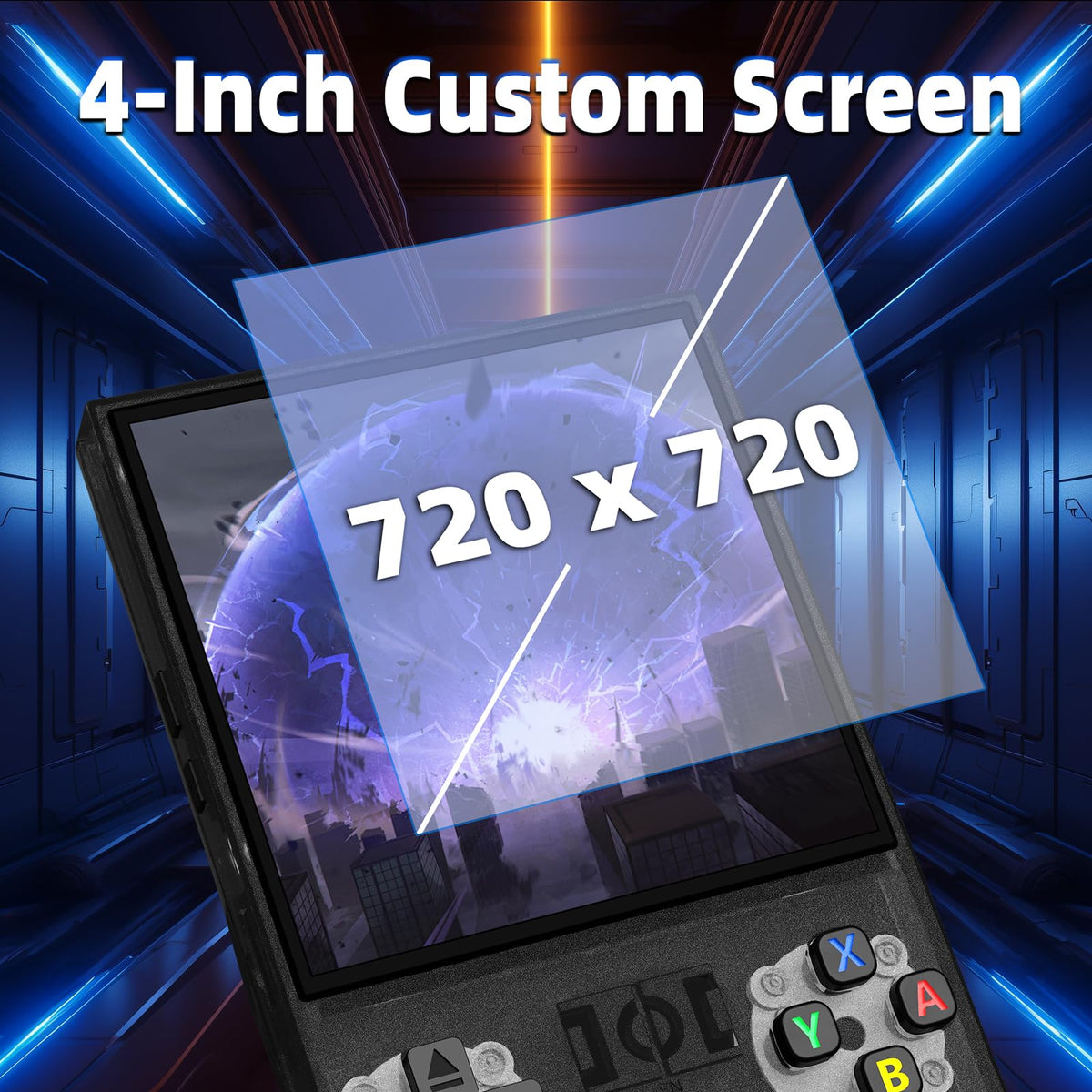 WDYQJE R36MAX built-in speakers and 3.5mm jack enhance game audio.