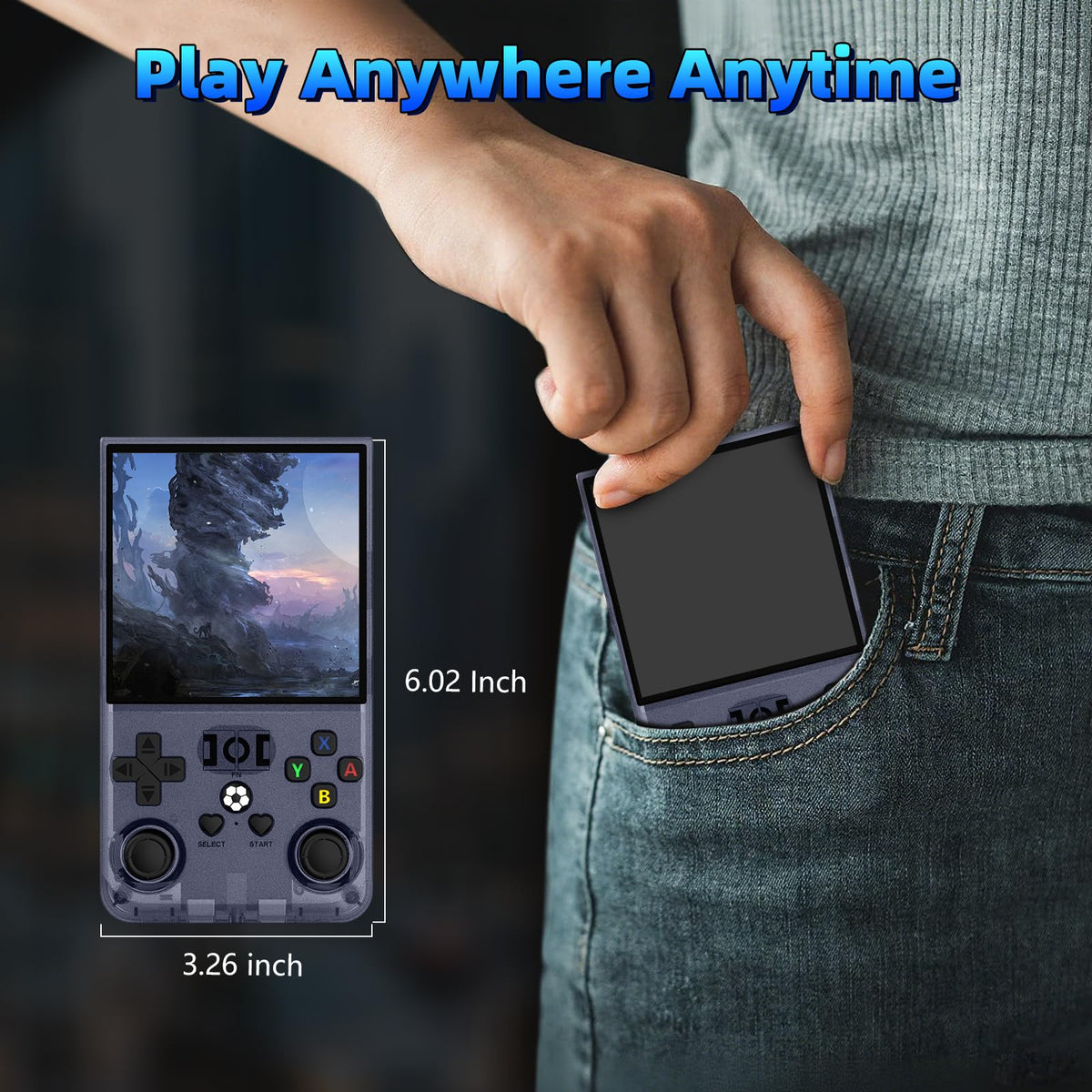WDYQJE R36MAX 4000mAh battery life powers hours of play