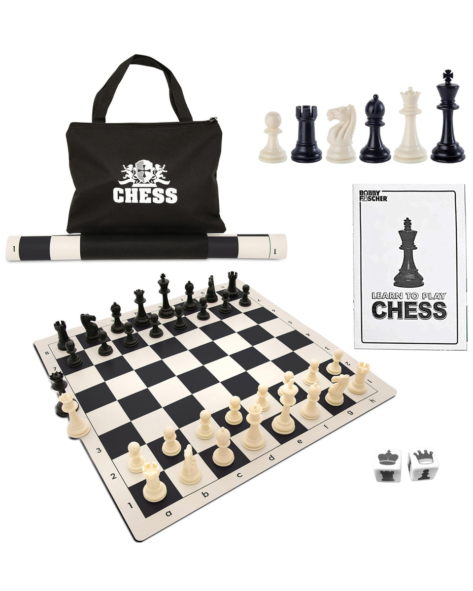 WE Games Best Value Tournament Chess Set board laid flat for quick setup and play