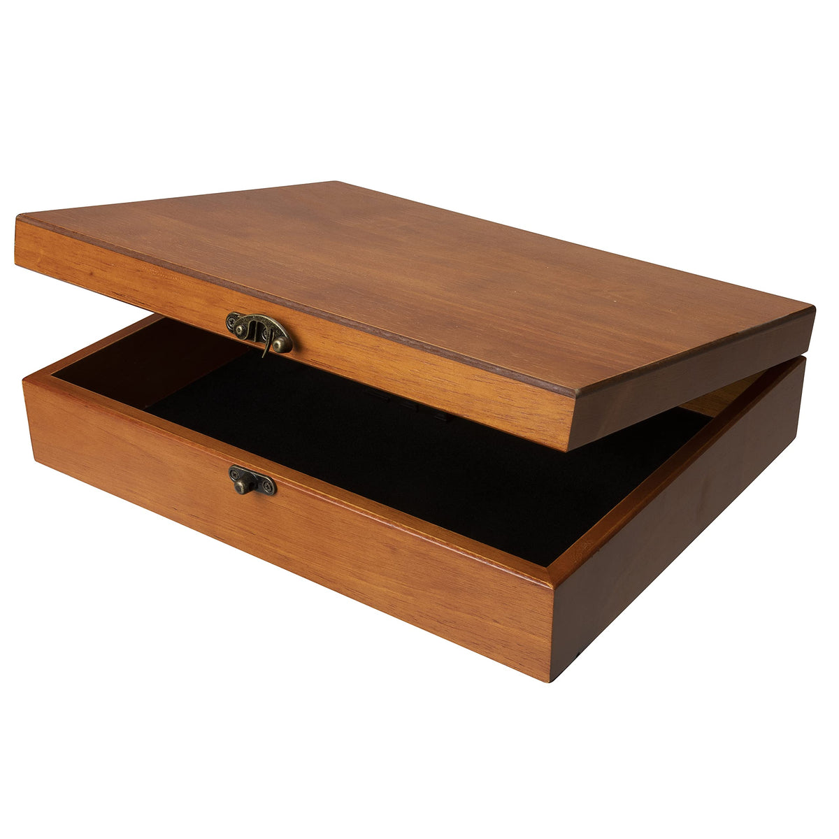 WE Games Old World box with brass latch for secure keepsakes