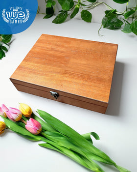 Box positioned on dresser or desk for keepsakes and small items