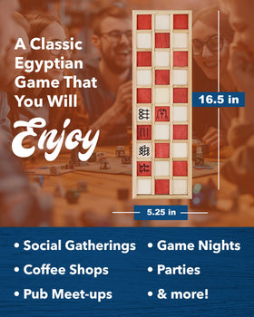 WE Games Senet historical Egyptian theme appeals to collectors and history fans