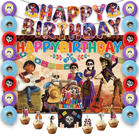 We1Fit Disney Coco banner creates a festive photo-worthy focal point for the birthday party.