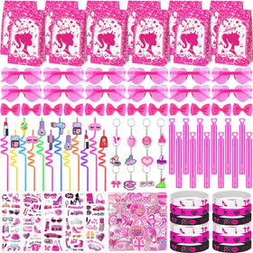 We1stdsee pink princess favors collection for birthday celebrations.
