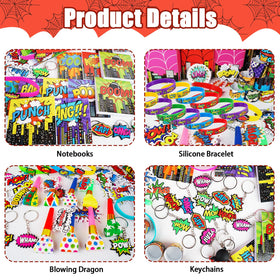 We1stdsee spider keychains as memorable party keepsakes.