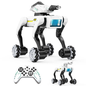 WEACFUS 3-in-1 robot dog with face LED eyes for immersive play.