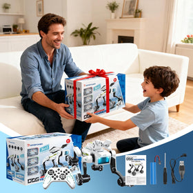 WEACFUS blue LED lighting enhances futuristic play ambiance.