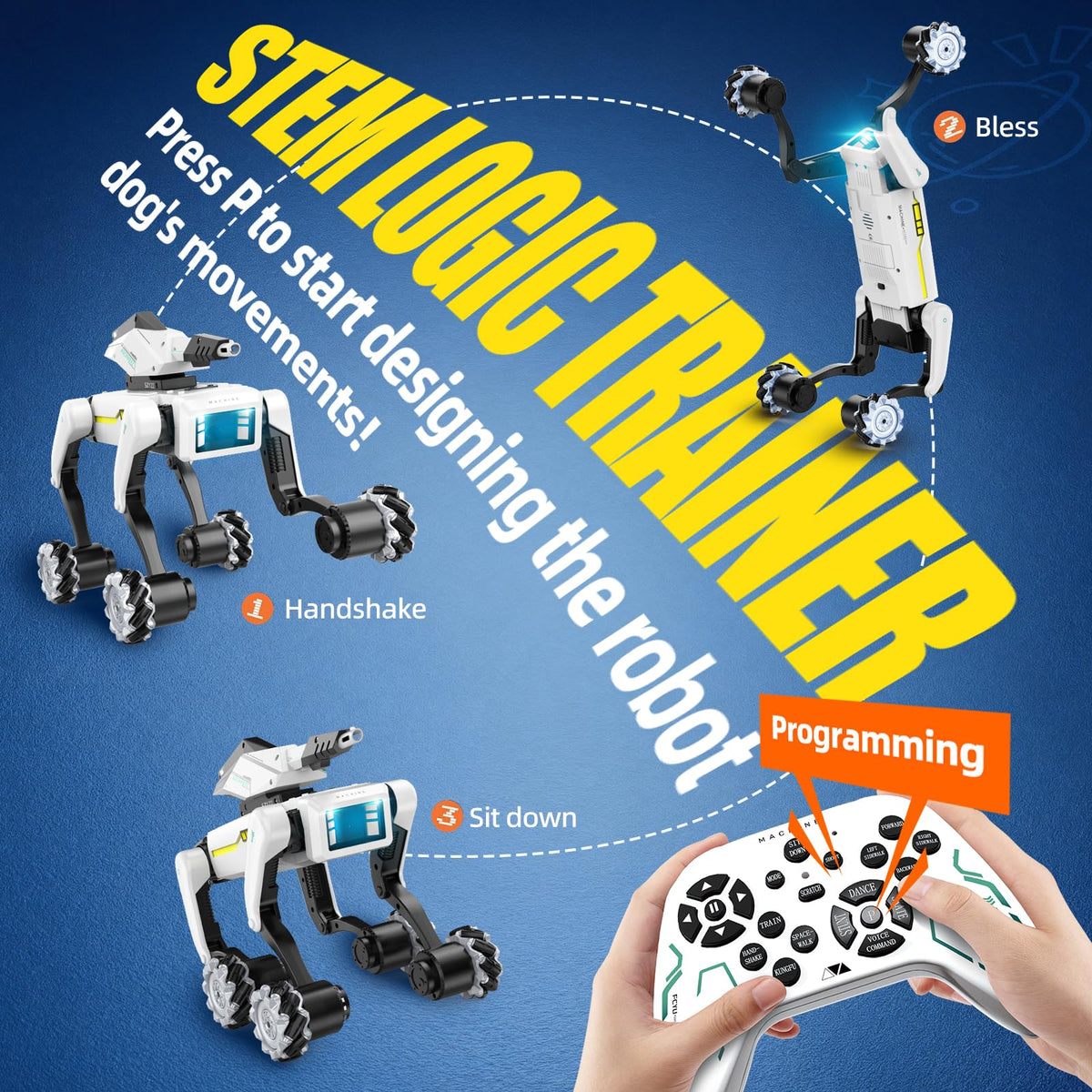WEACFUS rover mode with claw attachment for outdoor exploration.