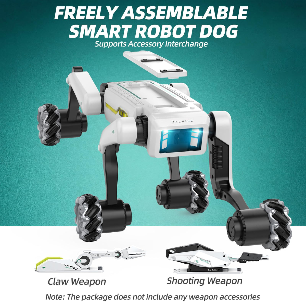 WEACFUS robot dog programming interface enables custom moves.