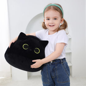 WeBingo black cat plush nursery decor adds charm and comfort to a space.