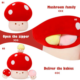 WeBingo mushroom plush toy, cute decor that sparks imaginative play.