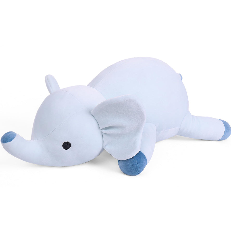 WeBingo weighted elephant 24-inch plush, cozy cuddle companion for kids and adults