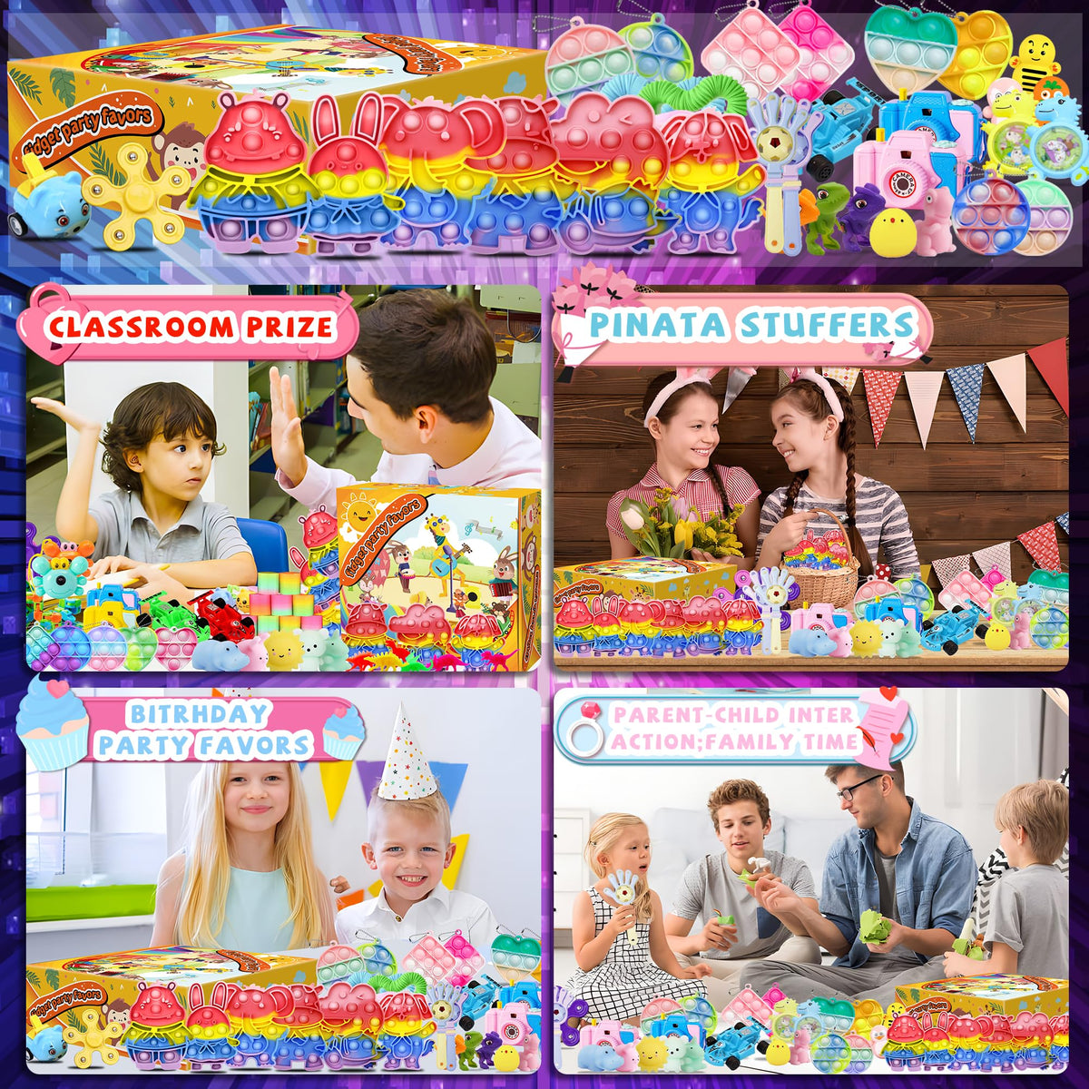 WEBROD dinosaur and vehicles fidget set for creative exploration