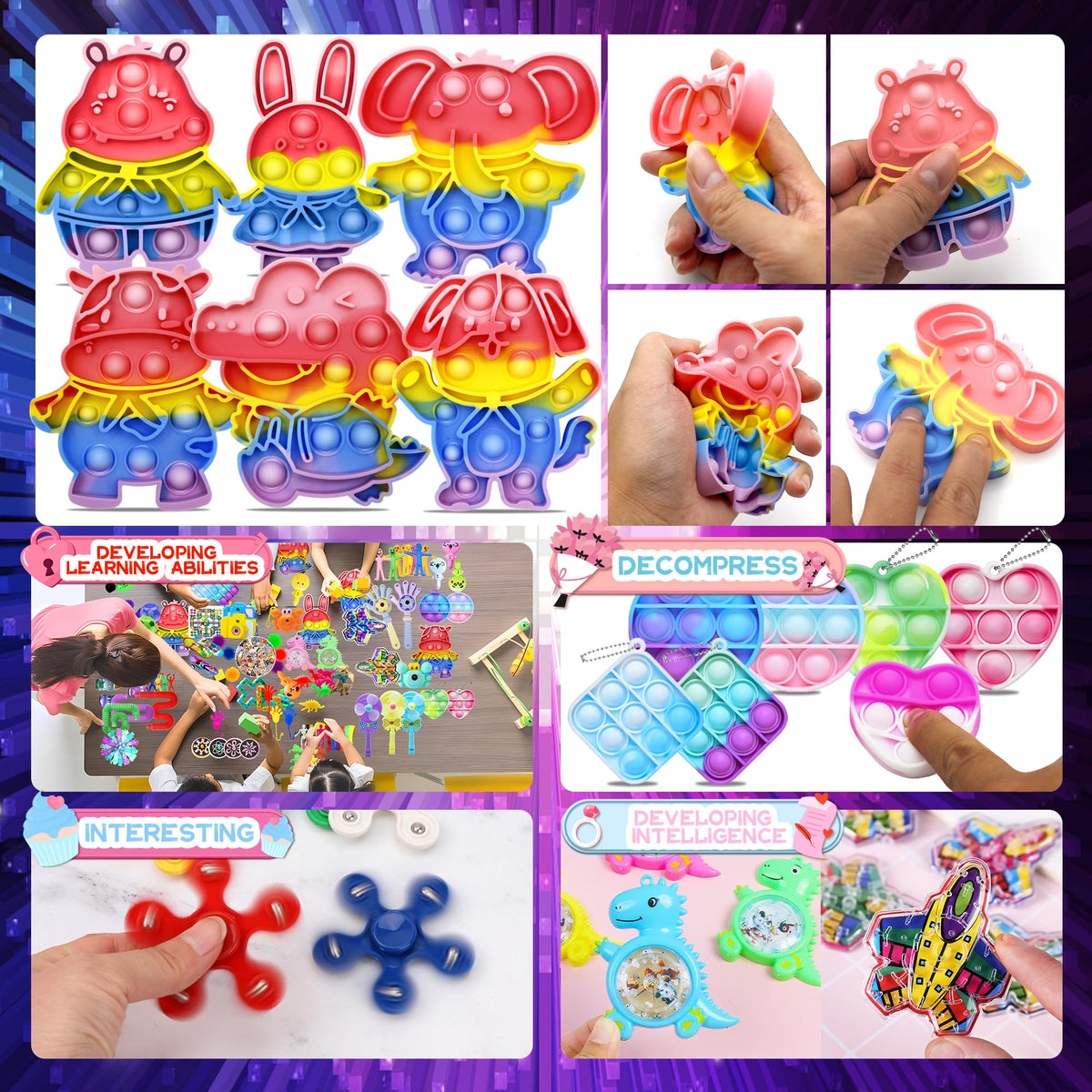 WEBROD ollipop whistles and tubes fidget set for calm, focused play