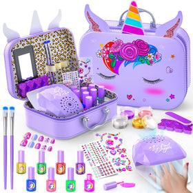 Websonaw kids nail polish set with all-in-one kit for creative play