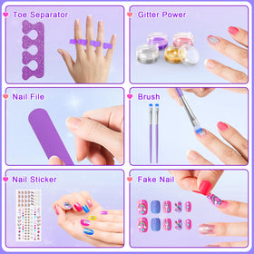 Websonaw peelable non-toxic nail polish for mess-free, temporary art