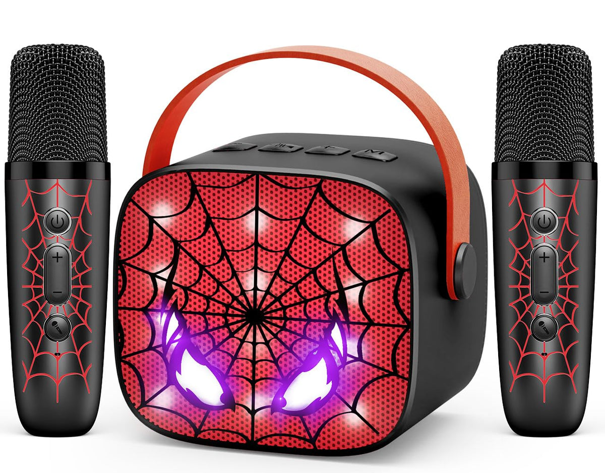 Webspidee Cool Eye design with LED lights for immersive family karaoke sessions.