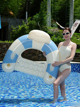 WeddPtyFr fruits-design float adds playful style to pool time