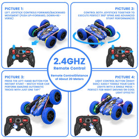 Wedopro RC Car four-wheel drive delivers stable traction on multiple surfaces