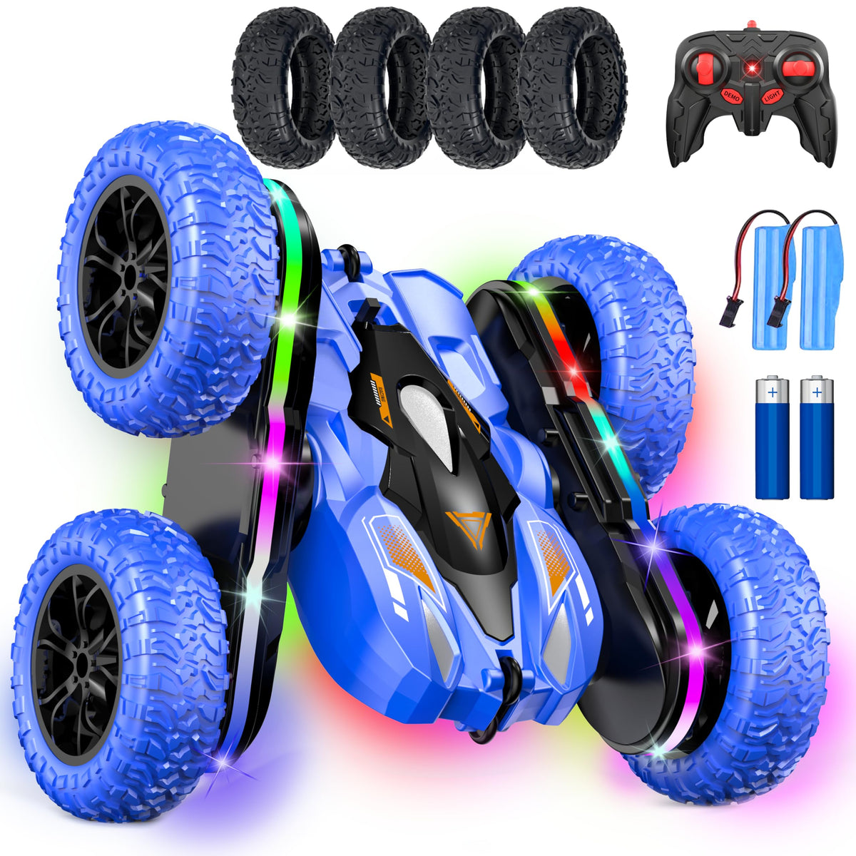 Wedopro RC Car blue front view highlighting kid-friendly design for play