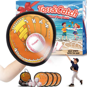 Wedopro toss and catch gloves paddles in action for safe backyard play and easy coordination