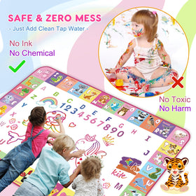 Wedopro water doodle mat animal molds engaging kids in creative animal drawing play