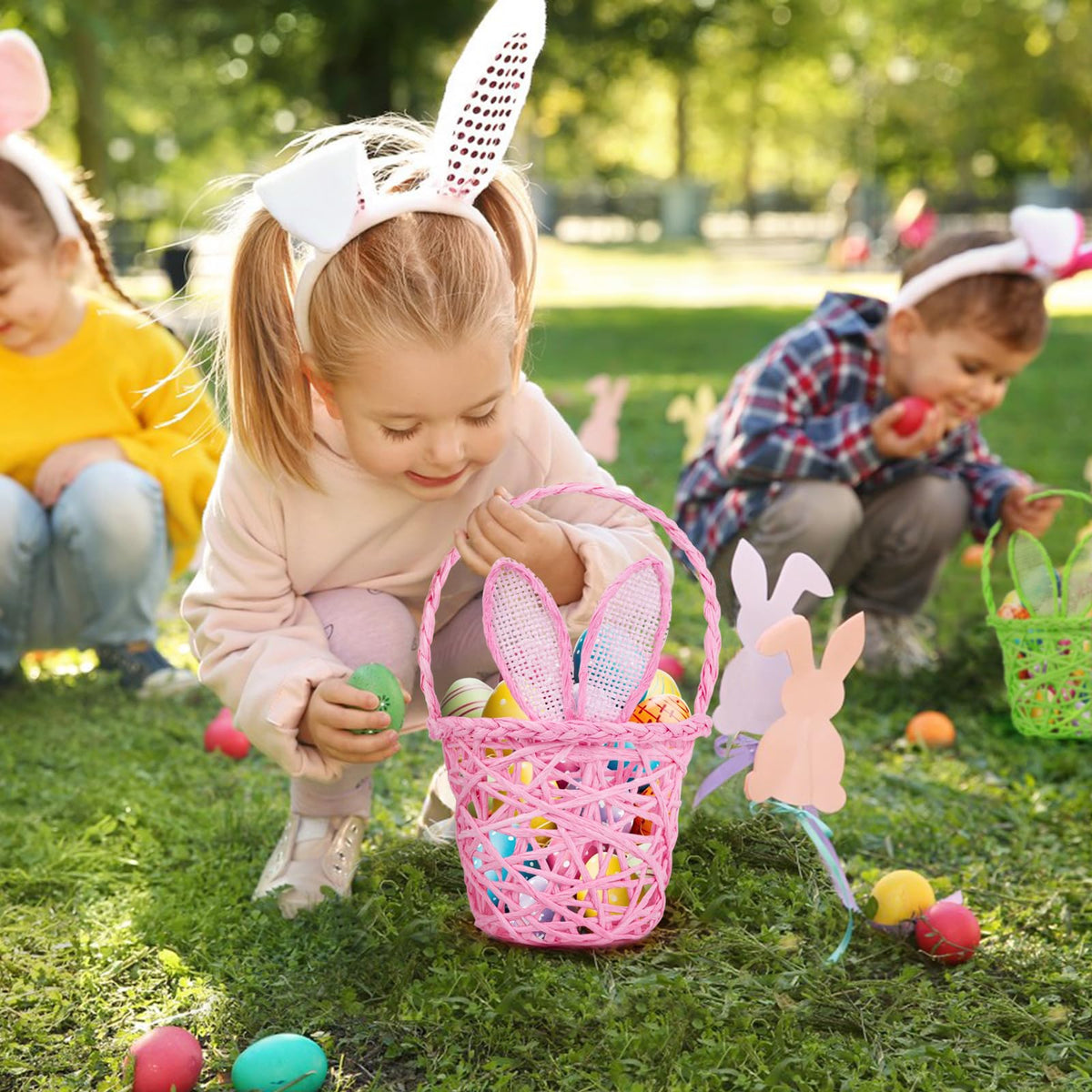 WeDoSoy Easter basket close-up in blue highlights versatile holiday use.