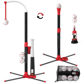 Wee Wonders 3-in-1 T Ball Set hanging tee with adjustable height.