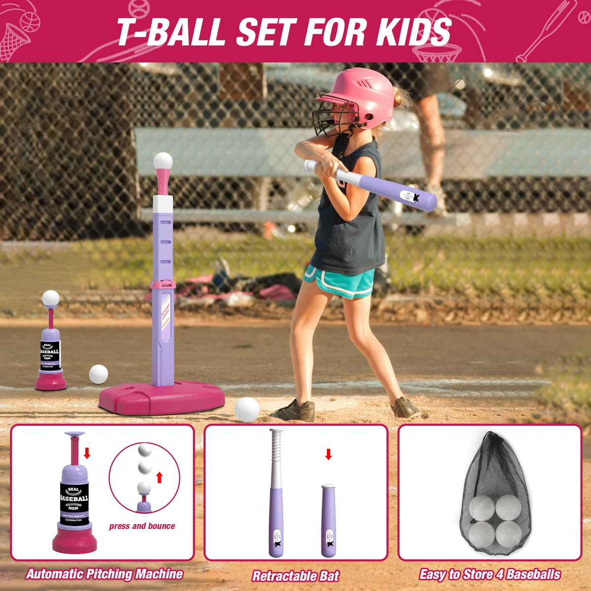 Wee Wonders adjustable-height hoop grows with your child