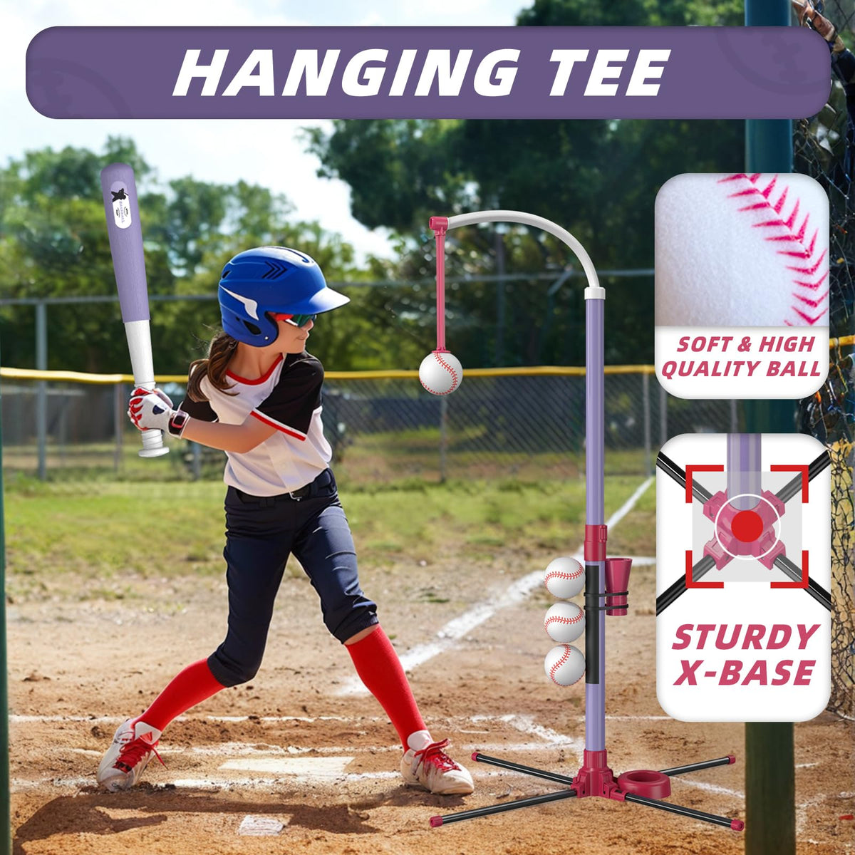 Wee Wonders six baseballs included for versatile training rounds.