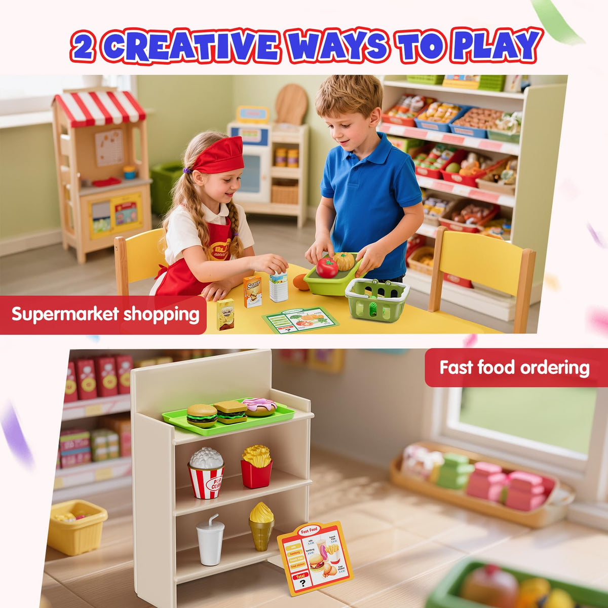 Wee Wonders blue button panel invites kids to press keys during sales.
