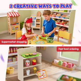 Wee Wonders blue button panel invites kids to press keys during sales.