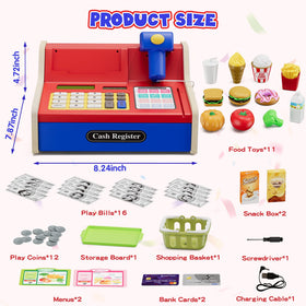 Wee Wonders blue food collection supports grocery and restaurant role-play.