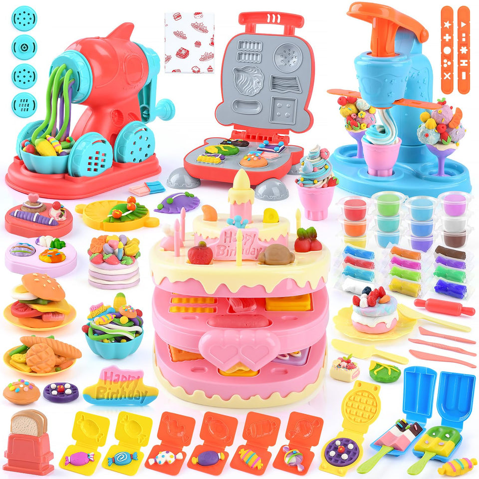 WeeHomm 4-in-1 color dough ice cream maker for imaginative play