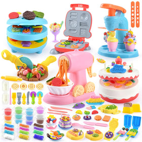 WeeHomm 5-in-1 color dough ice cream station boosts imaginative play and fine motor skills.