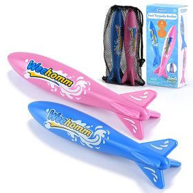 WeeHomm 9-inch torpedo pool toy front view for visibility