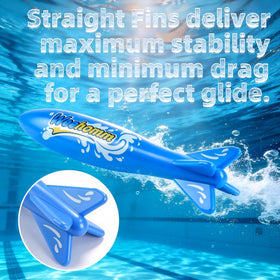 WeeHomm fast-gliding torpedo in water for dynamic play