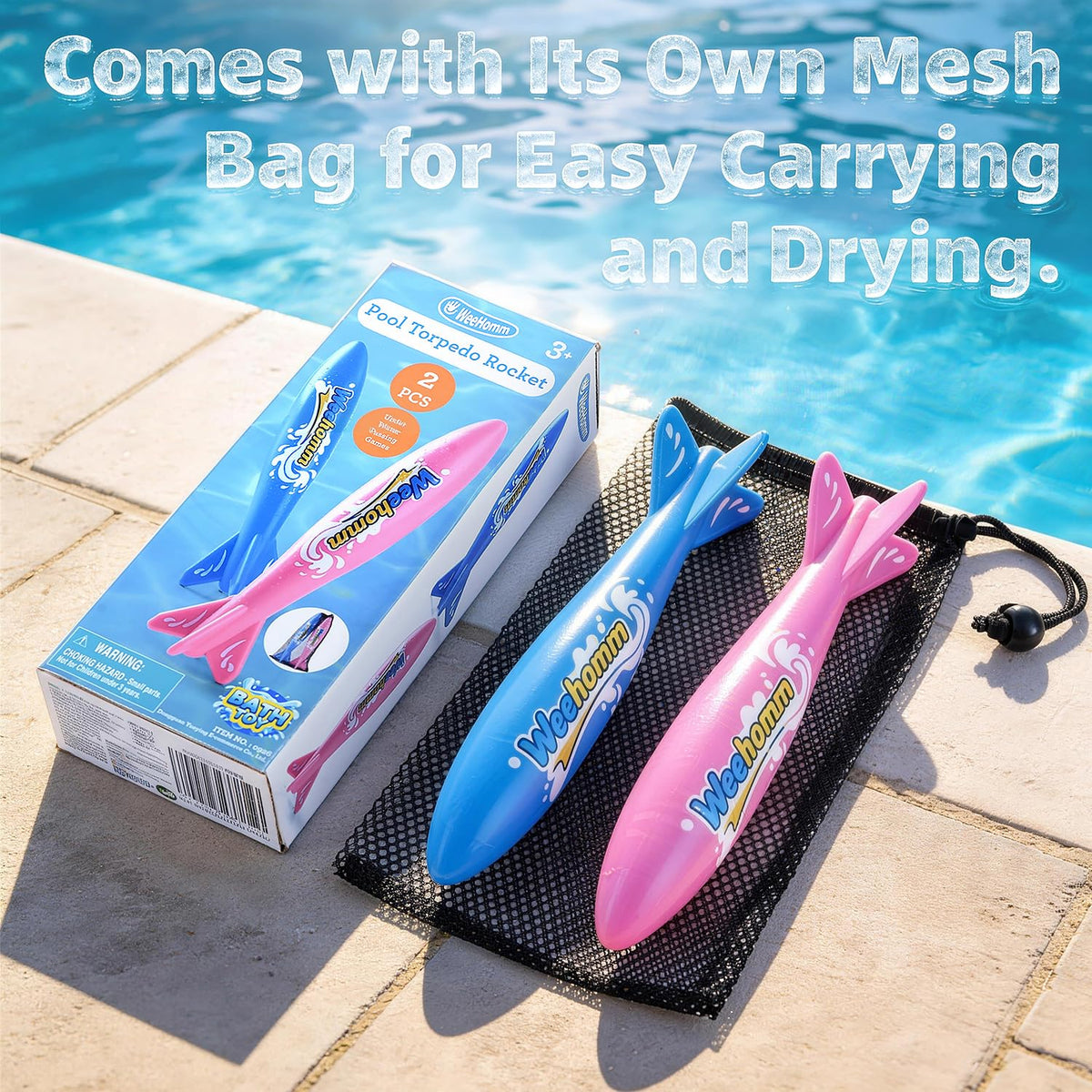 WeeHomm mesh drawstring bag for storage and travel