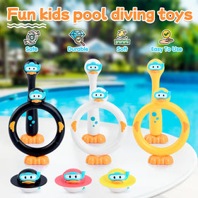 WeeHomm duck sticks pool toy supports eye and hand coordination.