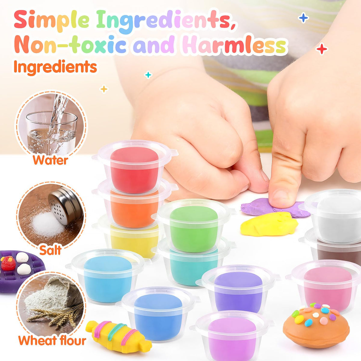 WeeHomm safe non-toxic dough material supports worry-free playtime