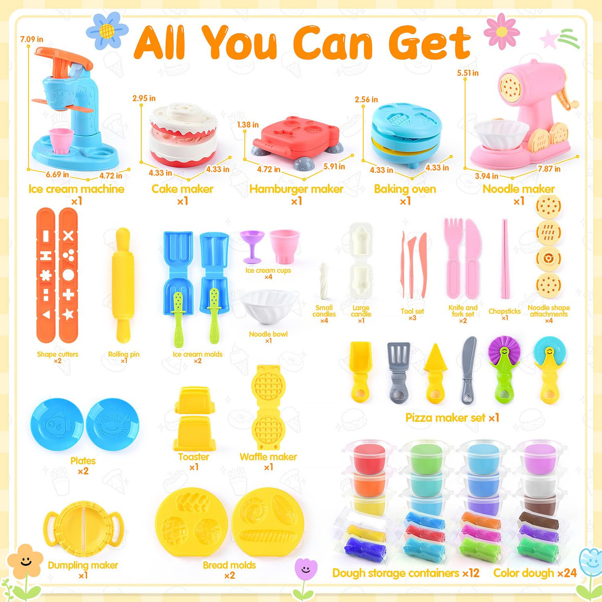 WeeHomm safe non-toxic dough material ensures worry-free creative time.