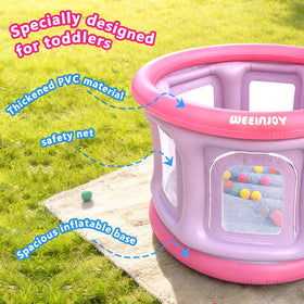 WEEINJOY pump-inflated setup highlights quick, easy inflation.