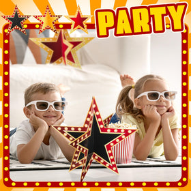 Weekgrat 18-piece star decorations suit parties and show themes.