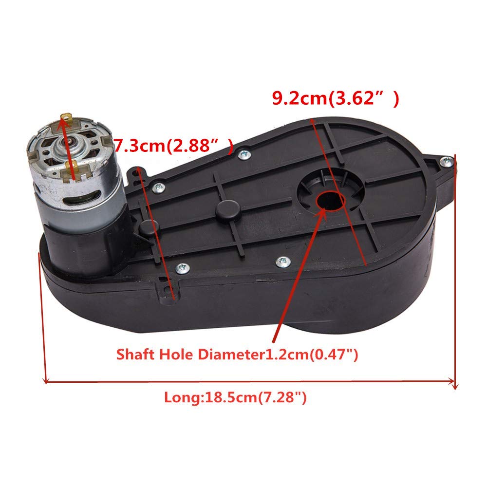 Weelye 12V550 gearbox assembly shows modular parts for quick repairs.