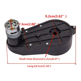 Weelye 12V550 gearbox assembly shows modular parts for quick repairs.