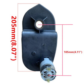 Weelye gearbox length 205mm detail for fit verification.